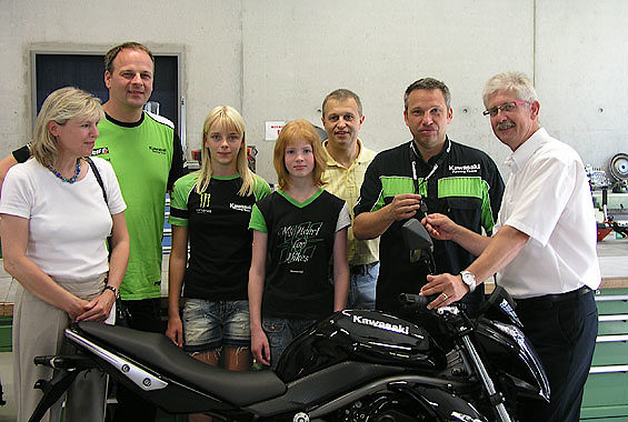 Übergabe der Kawasaki