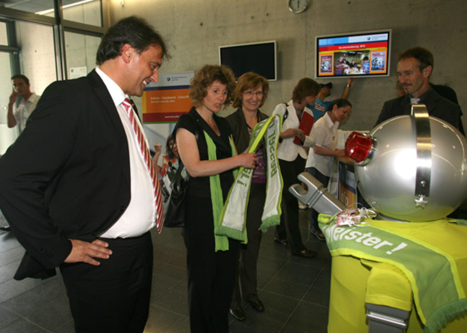 QM_Ministerin Eveline Lemke_Eintreffen