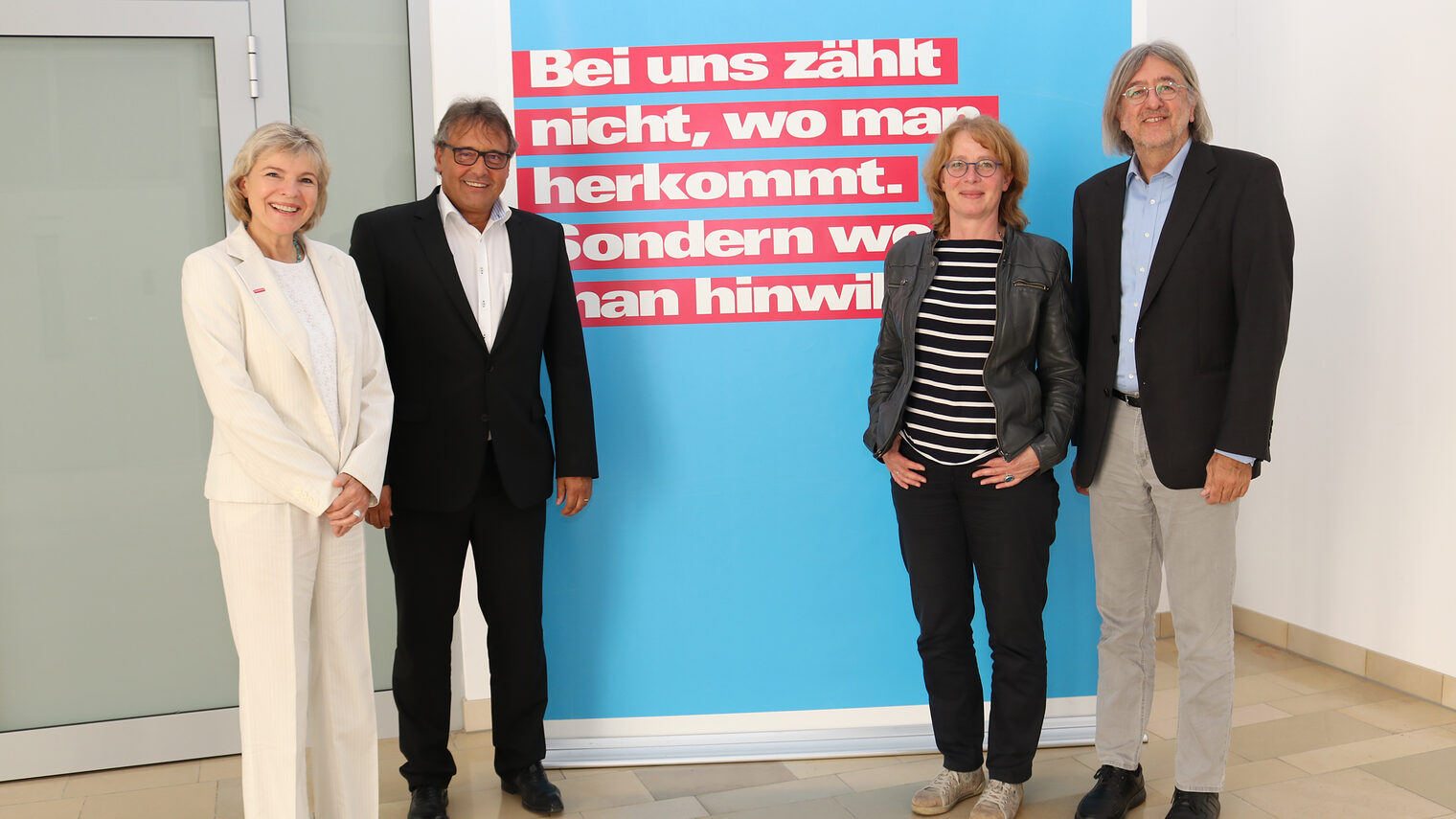 (v.l.: Ursula Stange, Ralf Hellrich, Tabea Rößner, Dr. Bernhard Braun)