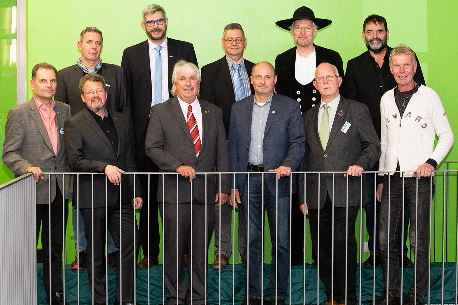 Der Vorstand für die Wahlperiode 2019/2024: vorne (v.l.) Jürgen Grün, Dirk Fischer, Michael Lehnert, Dirk Habermann, Andreas Magin, Klaus Pach; hinten (v.l.) Martin Eichhorn, Michael Wafzig, Thomas Reidenbach, Gerrit Horn, Wolfgang Breitwieser; es fehlt: Dieter Allenbacher.