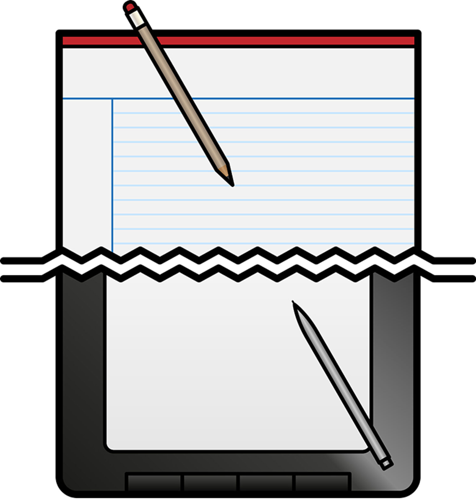 analog, analogue, computer, contrast, digital, discrepancy, divide, draw, feint, future, gap, have, have not, lined, new, old, pad, paper, past, pencil, stylus, tablet, touch, writing