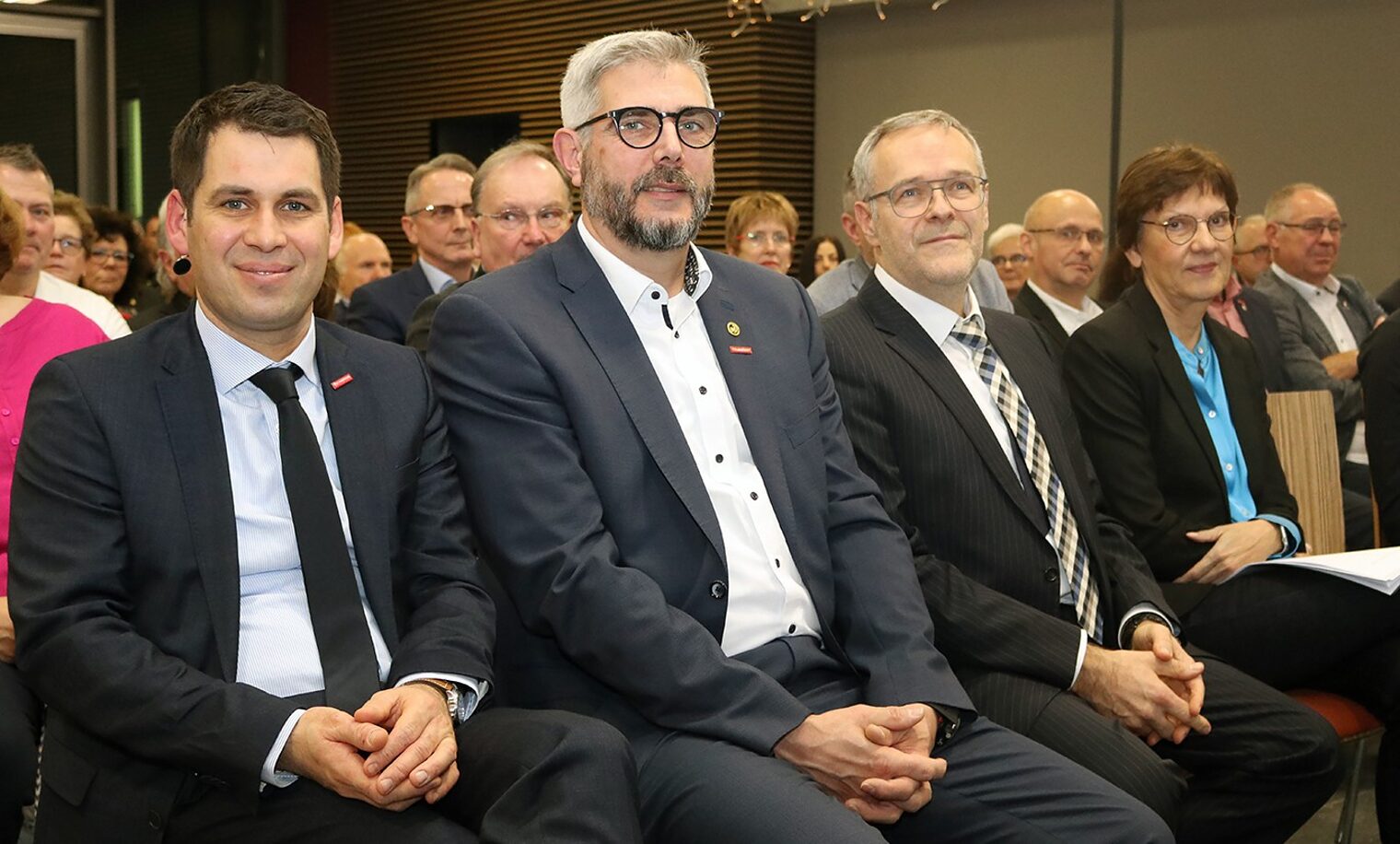 v.l.: Hauptgeschäftsführer Dr. Till Mischler, Vizepräsident Michael Wafzig, ZDH-Präsident Jörg Dittrich und HWK-Geschäftsführerin Rita Petry